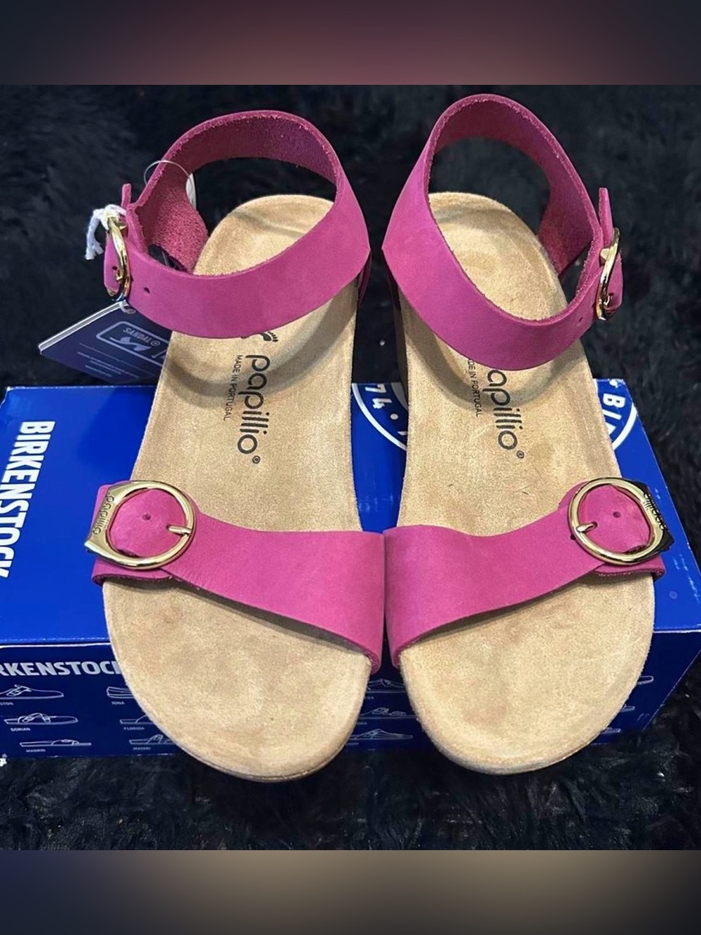 Birkenstock 💅🌴 Papillio Soley Ring Buckle Wedge Pink Ankle Strap 36 37 38 39 40 - Picture 10 of 14